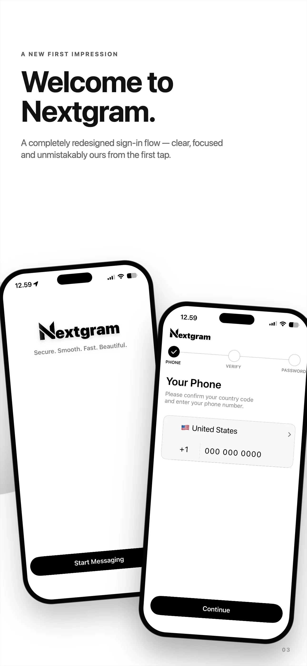 Nextgram sign in preview