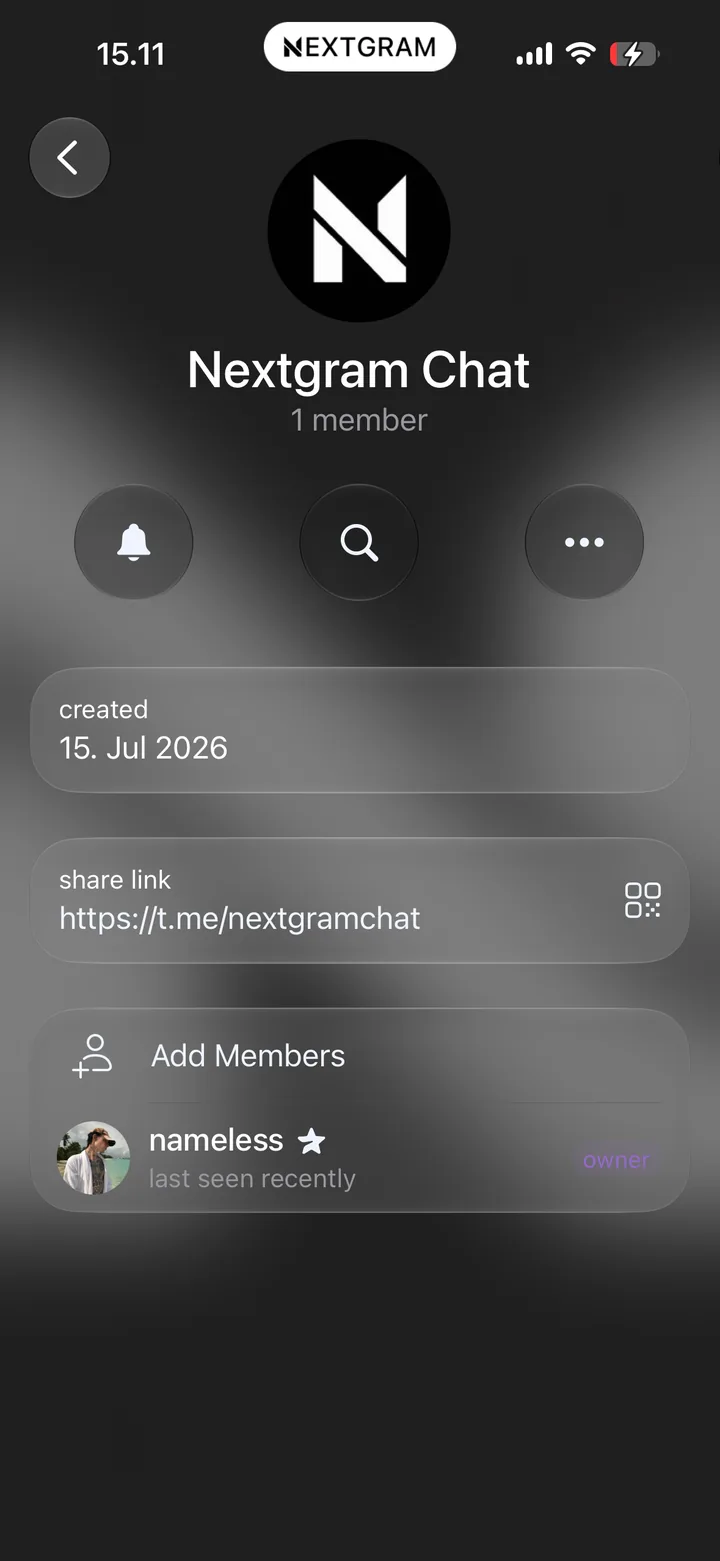 Nextgram English chat